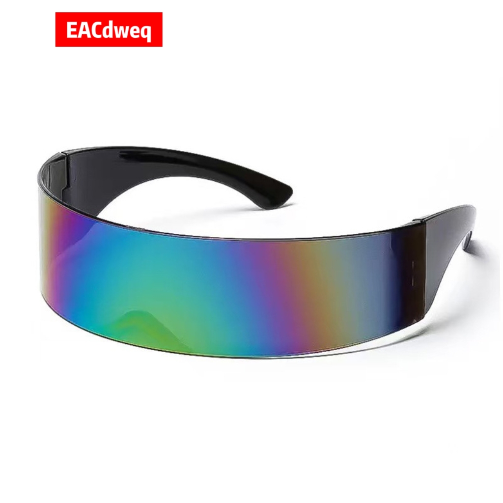 Women'S Fashion Visor - Y2K Futuristic Narrow Cyclops Visor Sunglasses