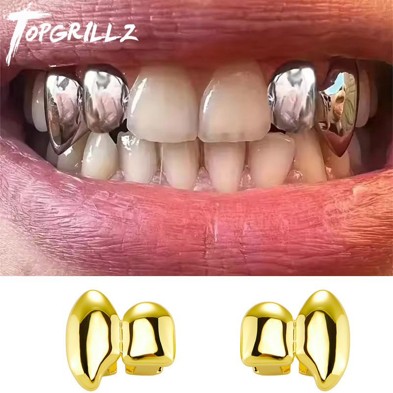 Women'S Fashion Visor - TOPGRILLZ Vampire DIY Double Fangs Grillz