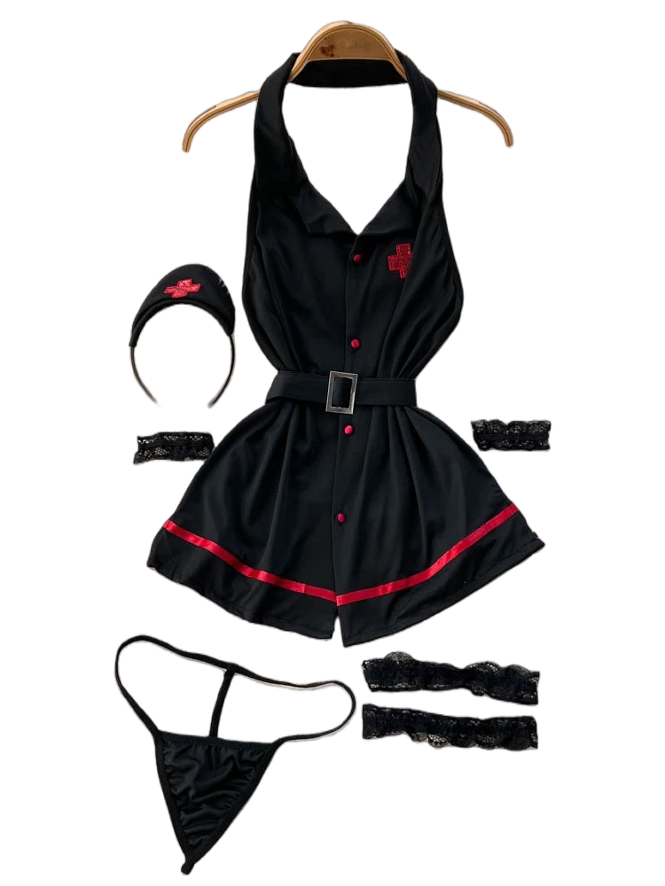 Women'S Fashion Trends - Erotic Fashion Sexy Halter Lingerie Dress