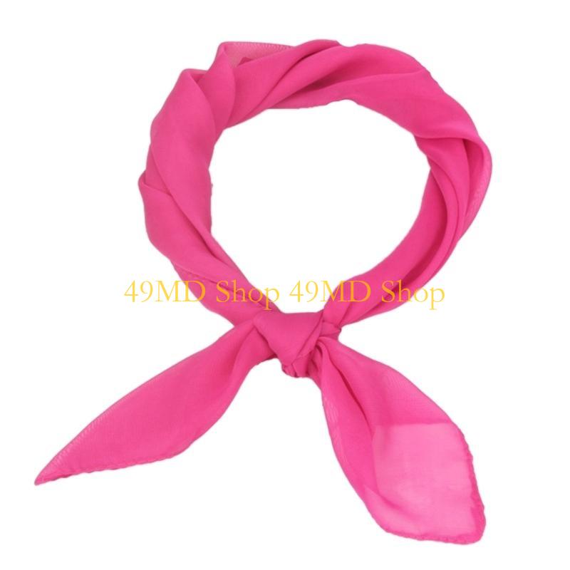 Women'S Fashion Of The 50S - 49MD 1950s Scarf Square Ribbon Neck