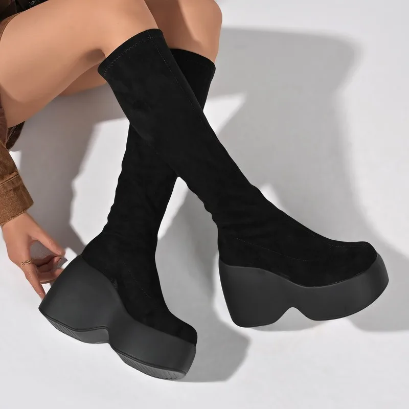 Women'S Fashion Socks - Winter New Skinny Plus Size Stretchy