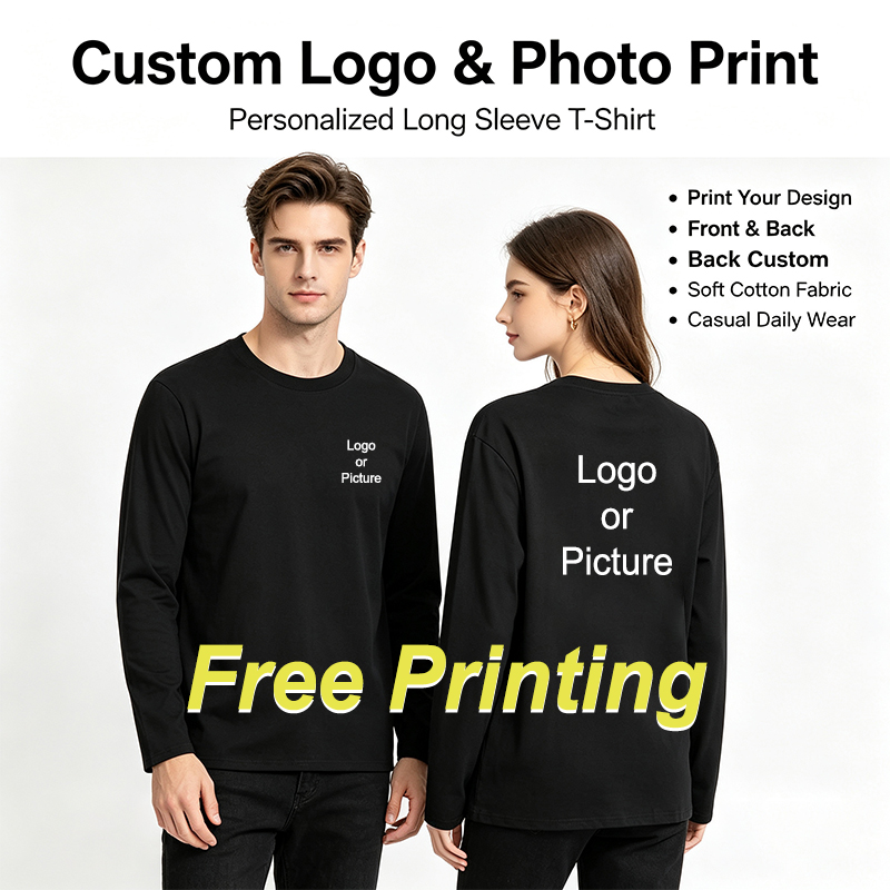 Women'S Fashion Trends - Customized Cotton Long Sleeve T-shirts Men