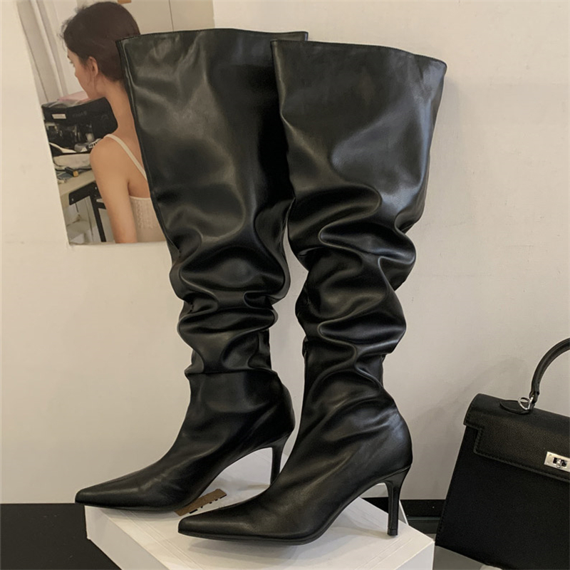 Eilyken 2026 Winter Design Ple - Women'S Fashion Leather Boots ulasan dan harga