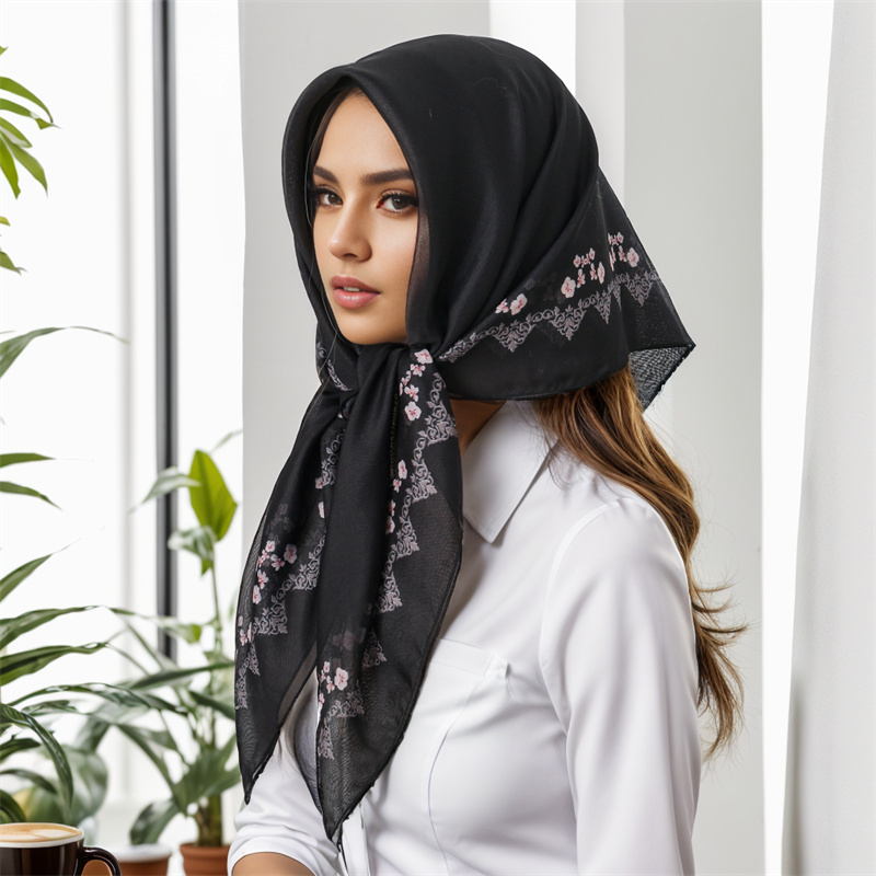 New Muslim Square Hijab Scarf  - Women'S Fashion Visor ulasan dan harga