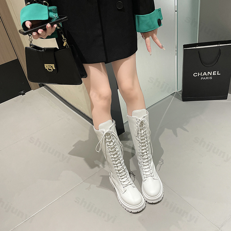 Women Knight's Boots Platform  - Women'S Fashion Leather Boots ulasan dan harga