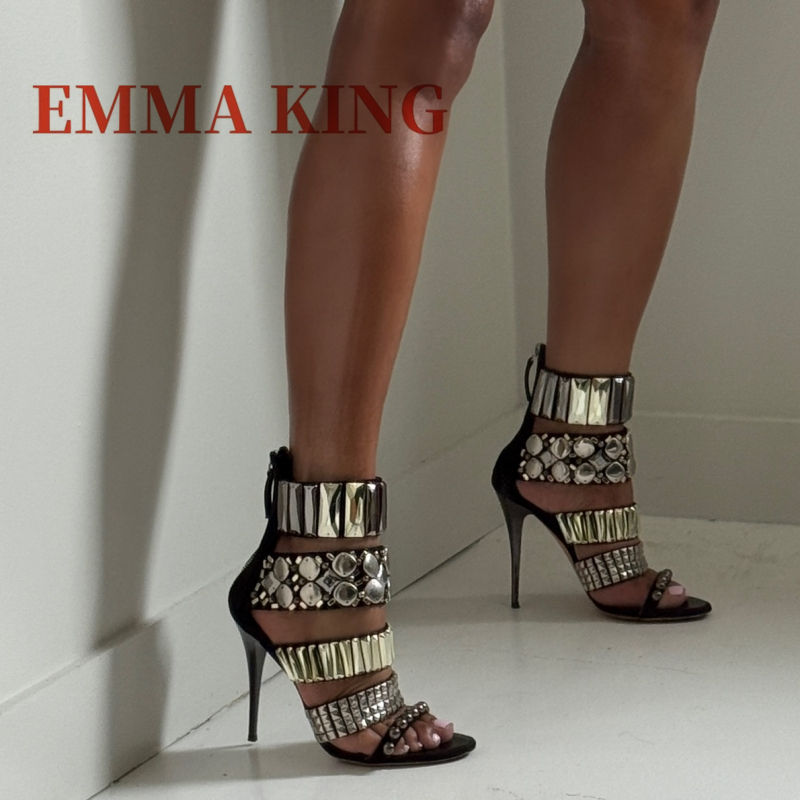 Black Embellished Ankle Strap  - Women Fashion Ideas ulasan dan harga
