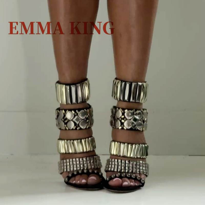 Black Embellished Ankle Strap  - Women Fashion Ideas ulasan dan harga