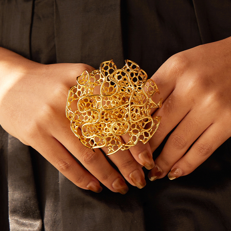 IVOG Hollow Out 18K Gold Plate - Women'S Fashion Website ulasan dan harga