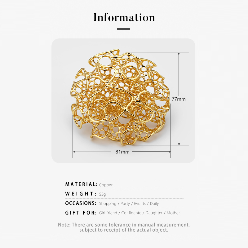 IVOG Hollow Out 18K Gold Plate - Women'S Fashion Website ulasan dan harga