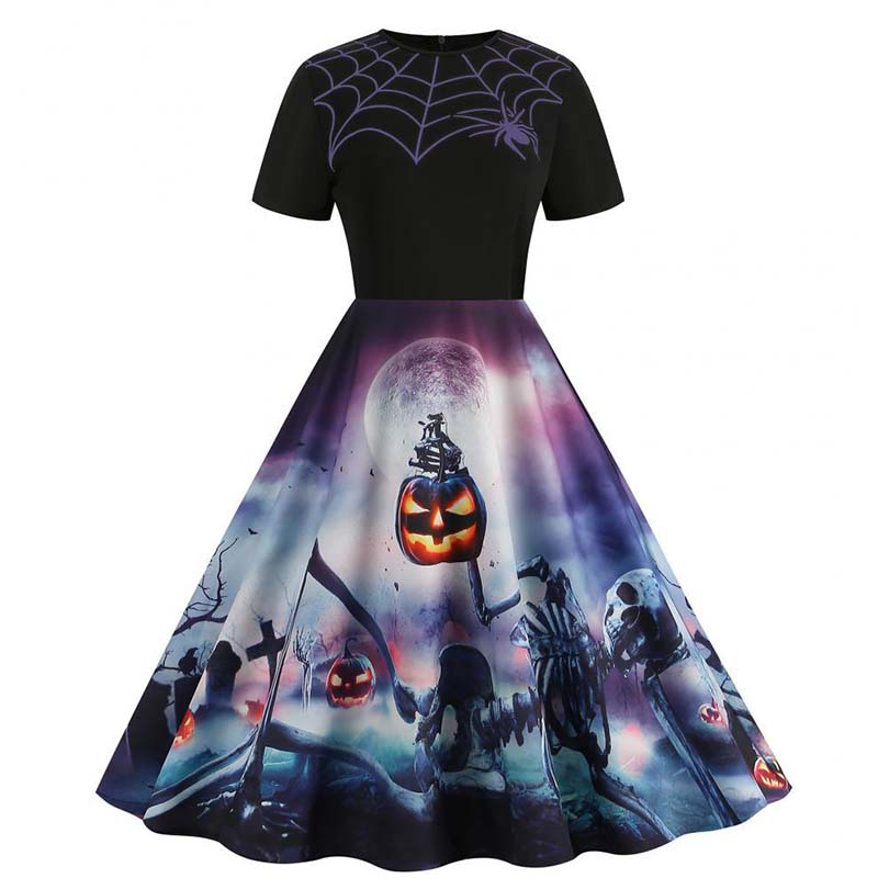 Women Halloween Dresses Short  - Women'S Fashion Of The 50S ulasan dan harga
