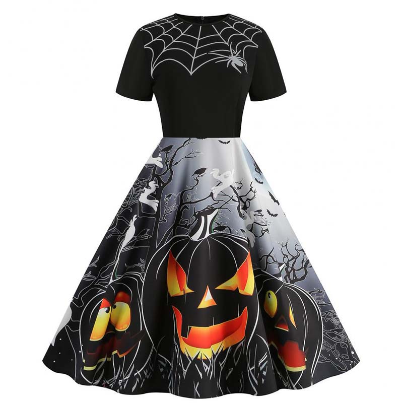 Women Halloween Dresses Short  - Women'S Fashion Of The 50S ulasan dan harga