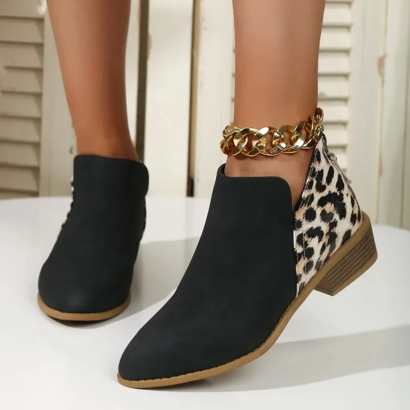 New Fashion Patchwork Leopard  - Women'S Fashion Ugg Boots ulasan dan harga