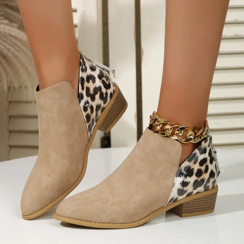 New Fashion Patchwork Leopard  - Women'S Fashion Ugg Boots ulasan dan harga