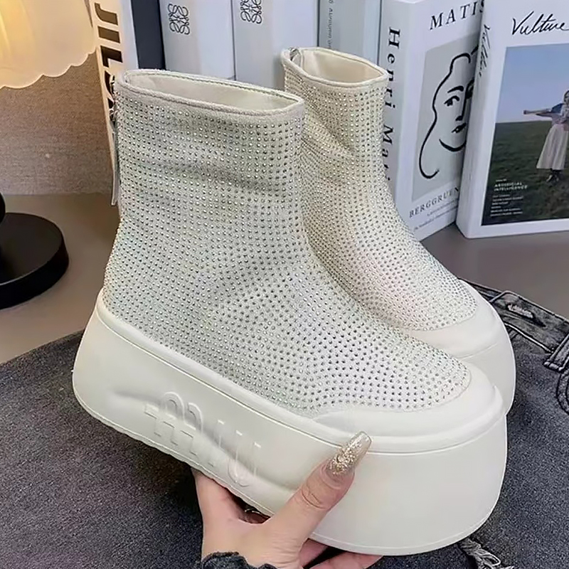 Luxury Rhinestone Woman Bootie - Women'S Fashion Korea ulasan dan harga