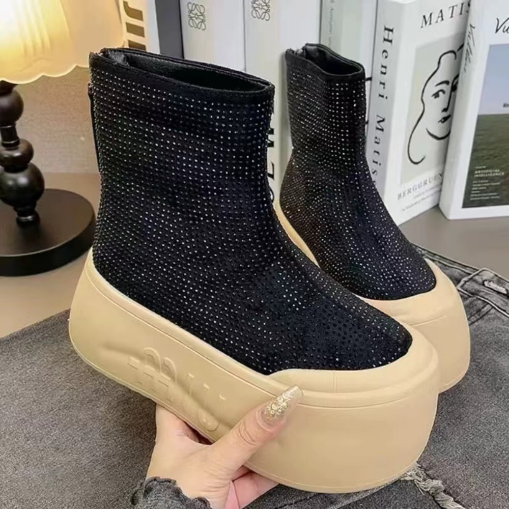 Luxury Rhinestone Woman Bootie - Women'S Fashion Korea ulasan dan harga