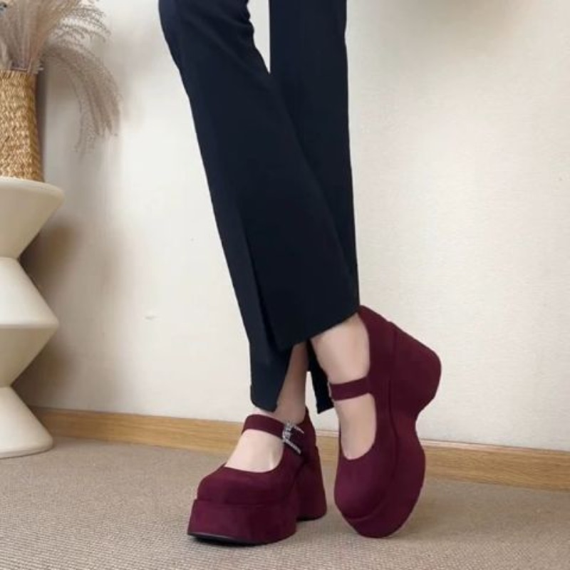 Thick Platform Mary Jane Shoes - Women'S Fashion Korea ulasan dan harga