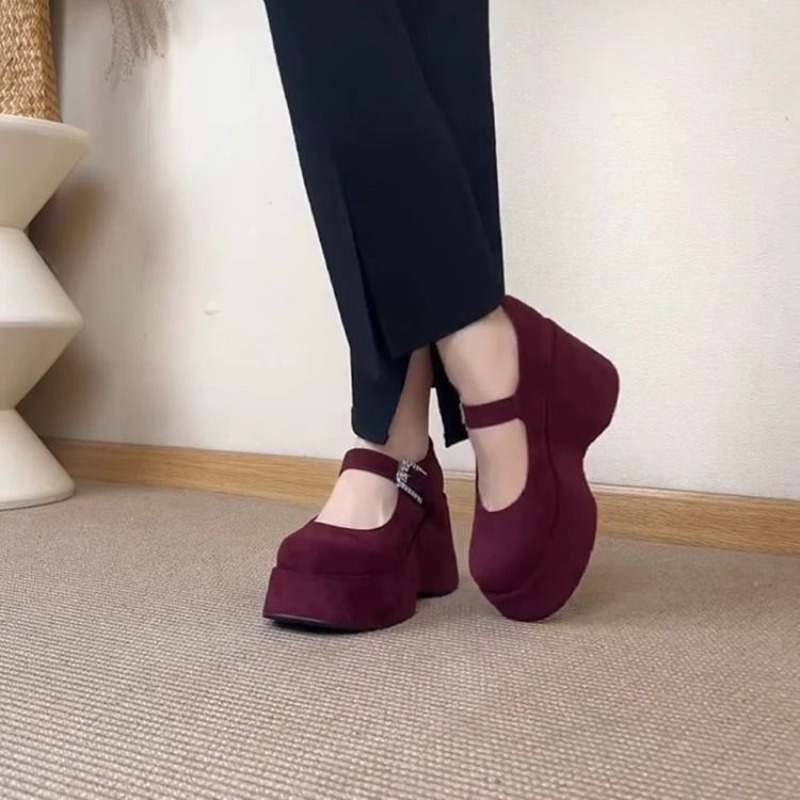 Thick Platform Mary Jane Shoes - Women'S Fashion Korea ulasan dan harga