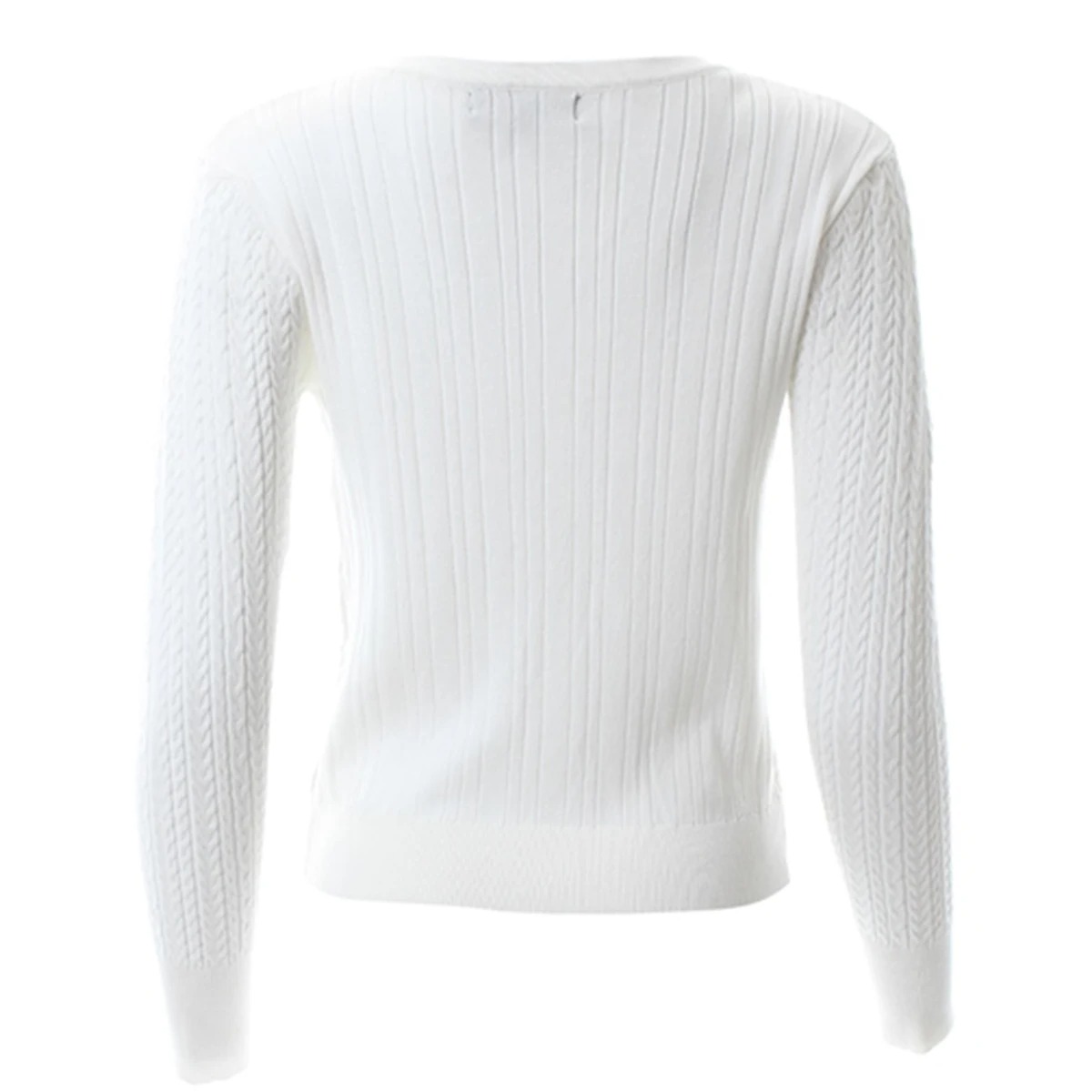 Plus Size Women's Button Down  - Ribbed Knit Sweater ulasan dan harga