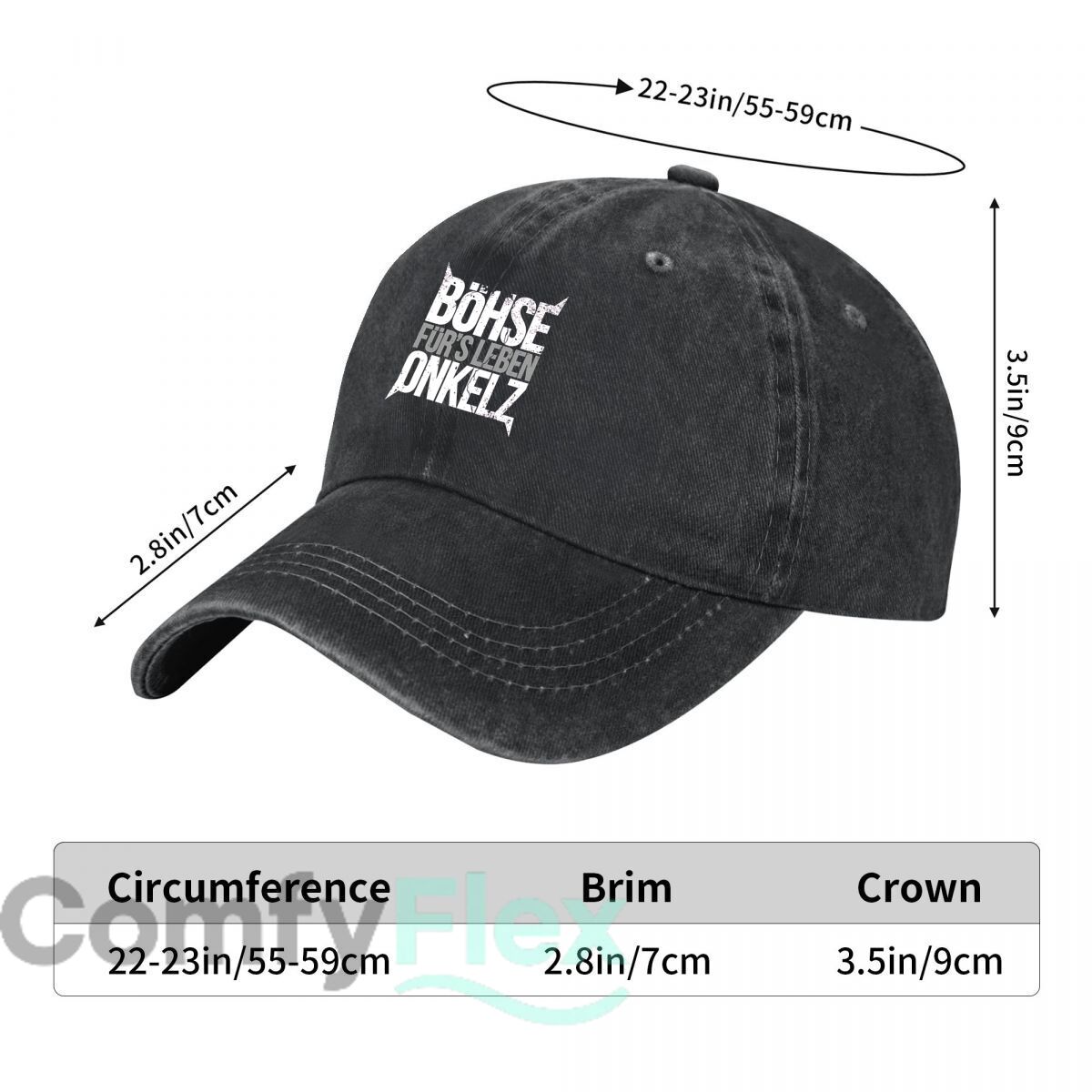 Grungy Böhse Onkelz Lyric Edge - Women'S Fashion Visor ulasan dan harga