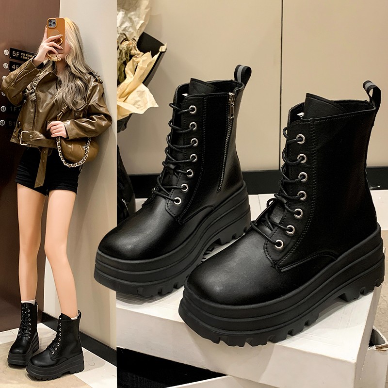 Fall/Winter New Side Zip Platf - Women'S Fashion Socks ulasan dan harga