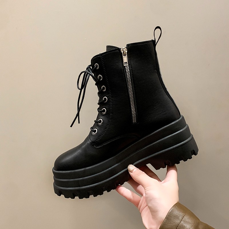 Fall/Winter New Side Zip Platf - Women'S Fashion Socks ulasan dan harga