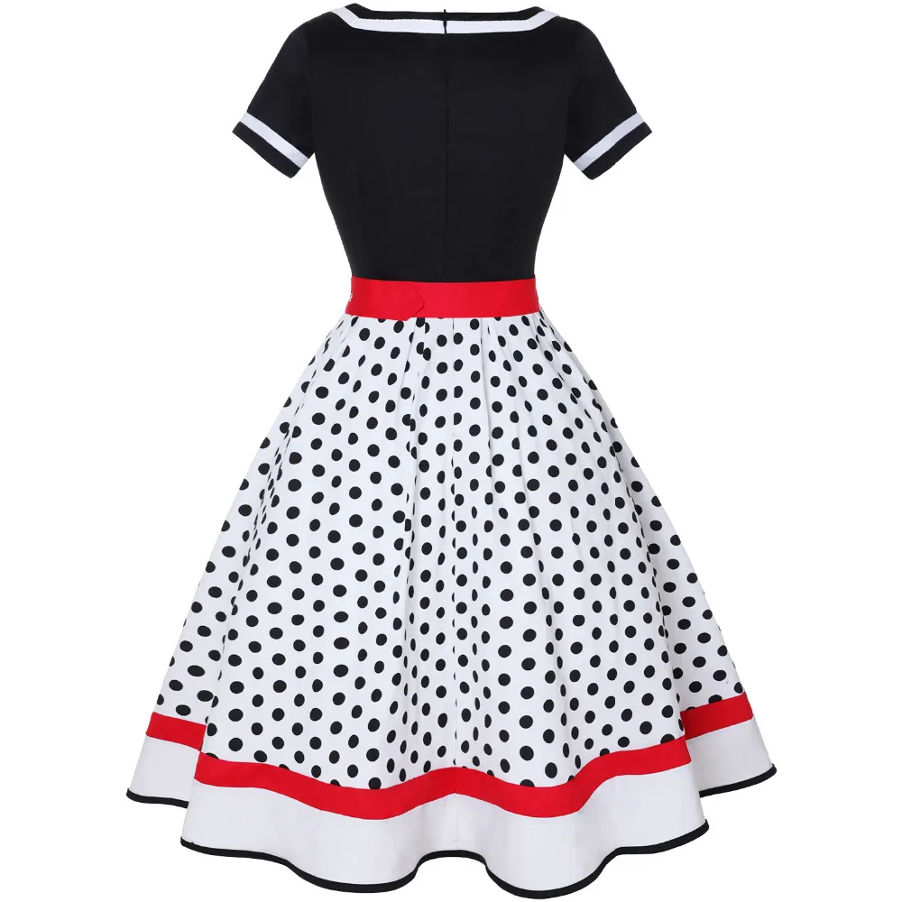 Vintage V-Neck Short Sleeve Sw - Women'S Fashion Of The 50S ulasan dan harga