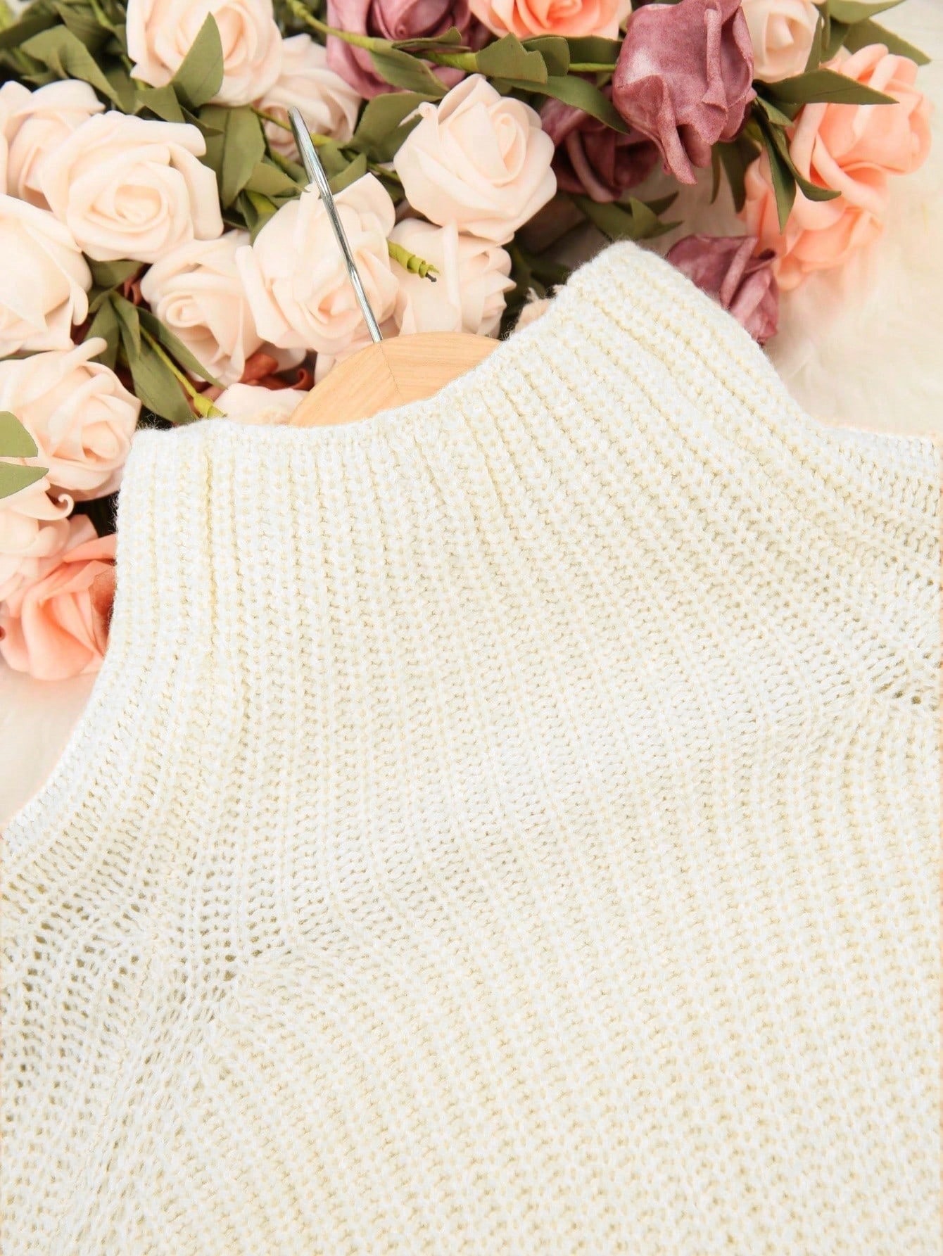 Plus Size Knitted Dress Women  - Ribbed Knit Sweater ulasan dan harga