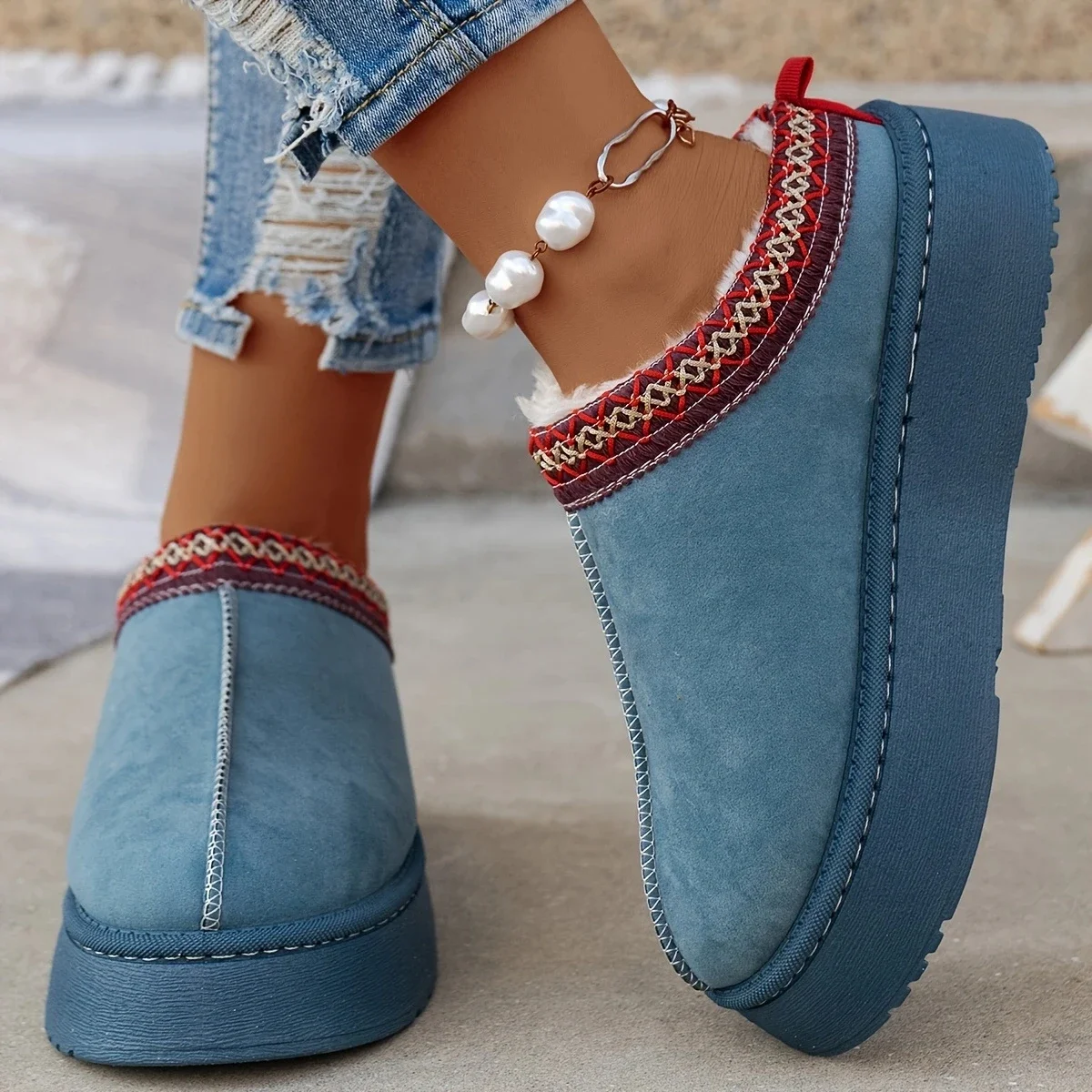 New Ankle Flats Platform Women - Women'S Fashion Ugg Boots ulasan dan harga