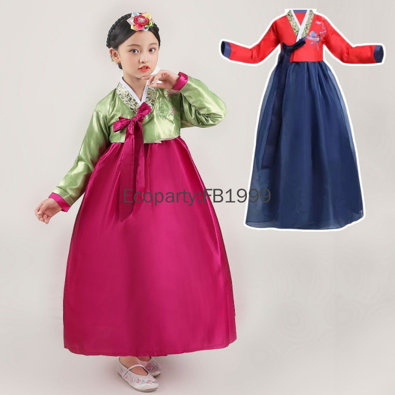 4 Colors Girls Hanbok Dress Ko - Women'S Fashion Korea ulasan dan harga
