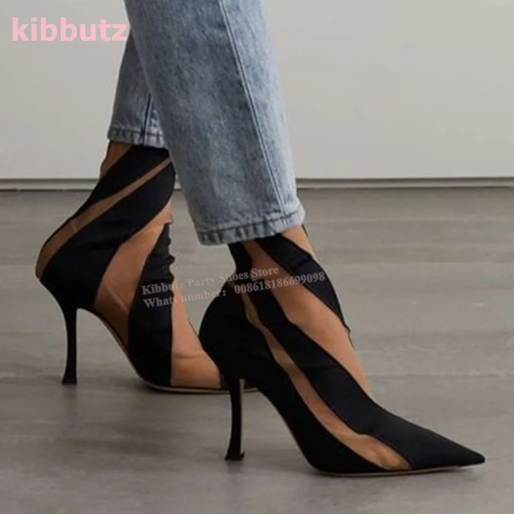 Suede Mesh Paneled Sock Ankle  - Women'S Fashion Socks ulasan dan harga