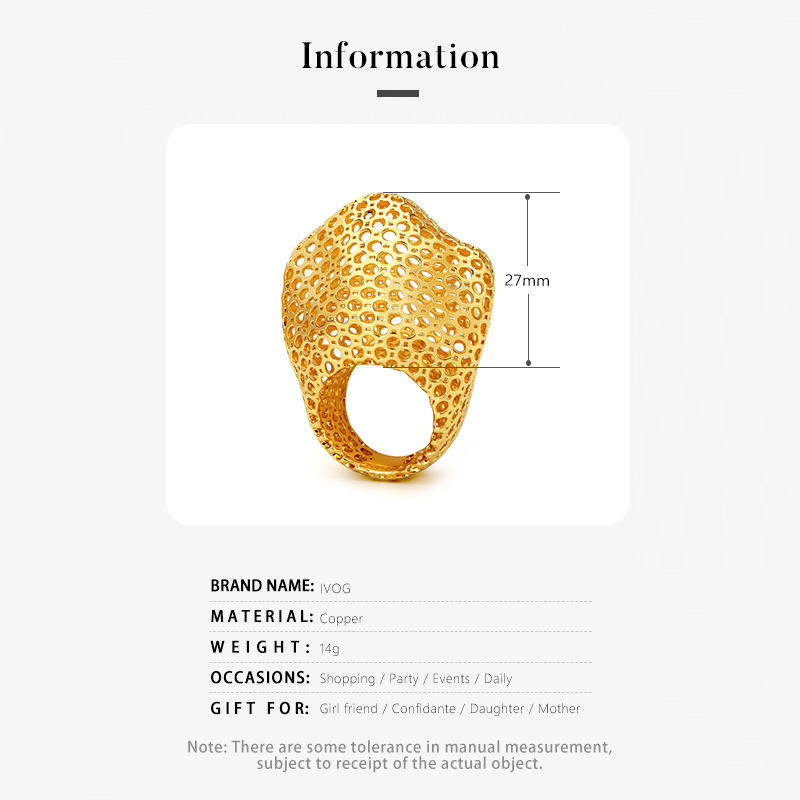 IVOG Large Crown Shape Rings H - Women'S Fashion Website ulasan dan harga
