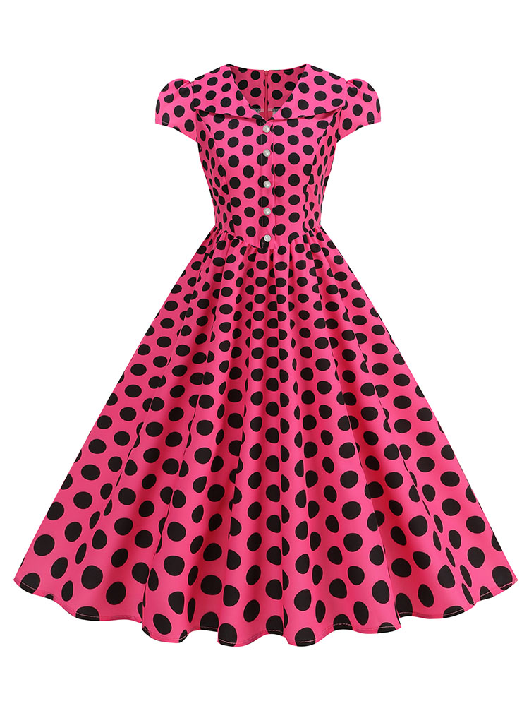 Women's Polka Dot Summer Dress - Women'S Fashion Of The 50S ulasan dan harga