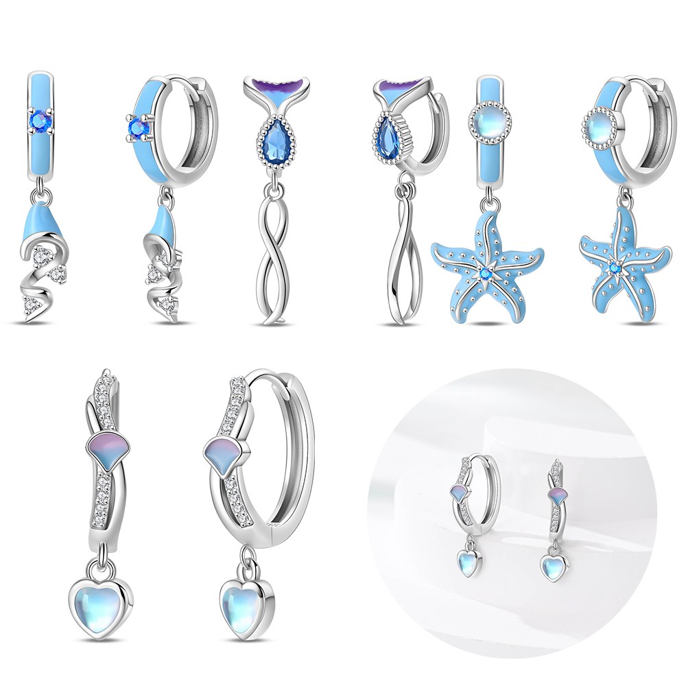 Silver Colors Blue Starfish Ea - Women'S Fashion Website ulasan dan harga