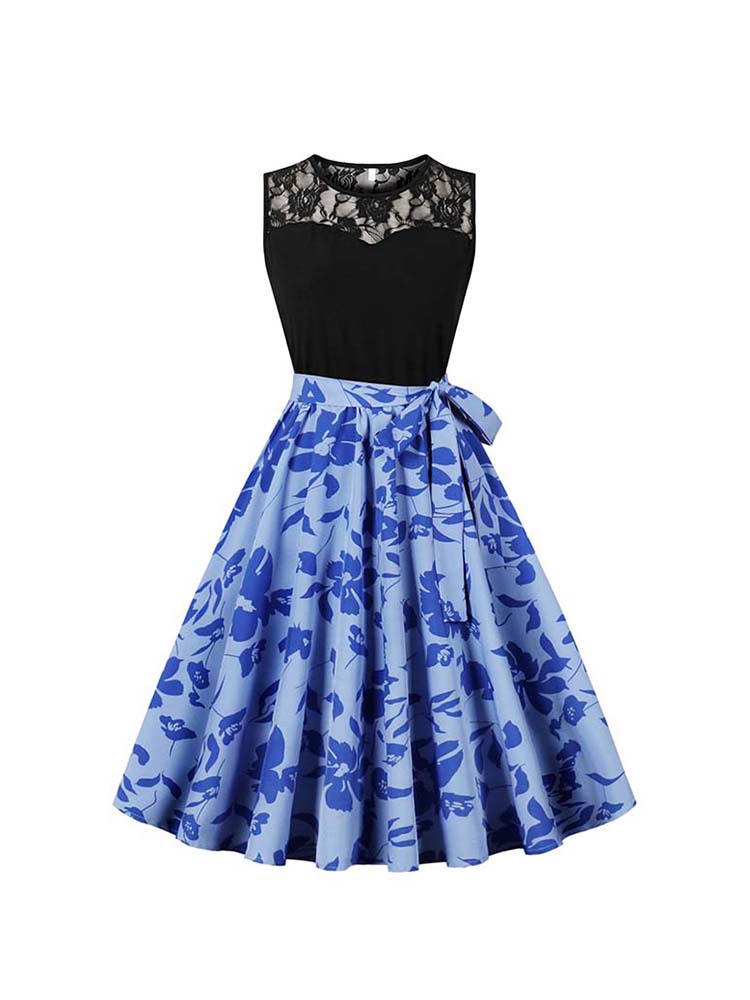Elegant High Waist Sleeveless  - Women'S Fashion Of The 50S ulasan dan harga