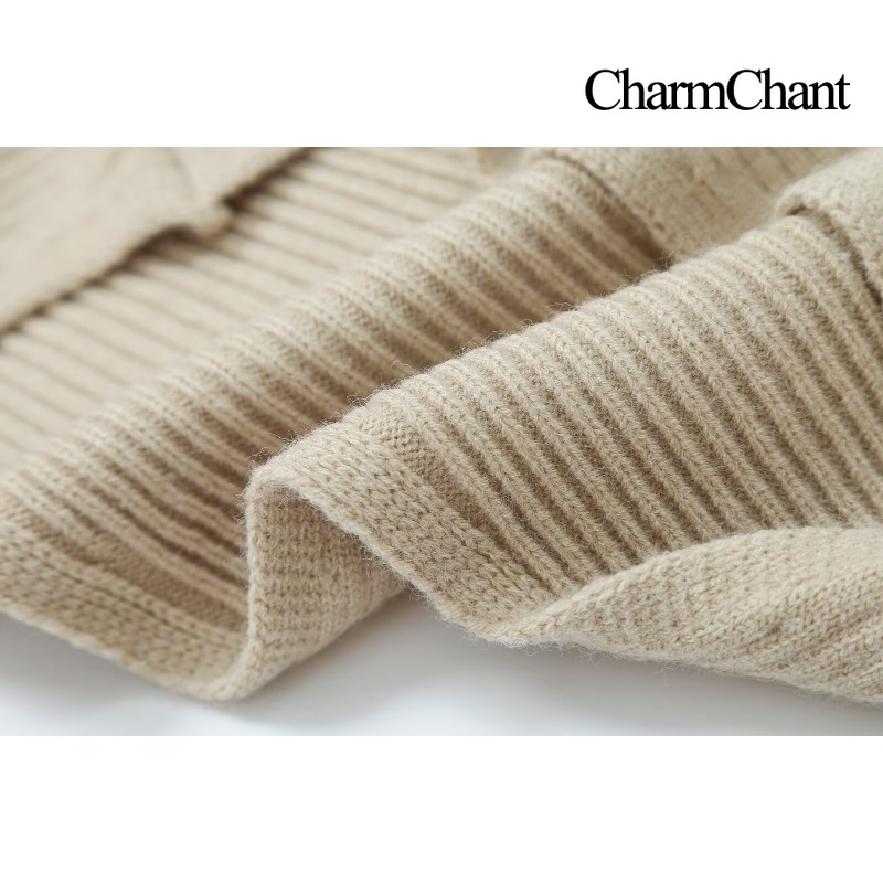 CHARMCHANT Women's Boat Neck R - Ribbed Knit Sweater ulasan dan harga
