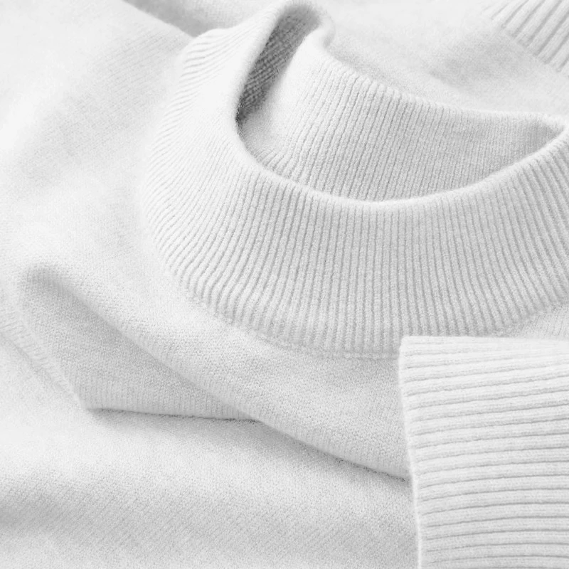 Autumn New Men's Casual Mock T - Ribbed Knit Sweater ulasan dan harga