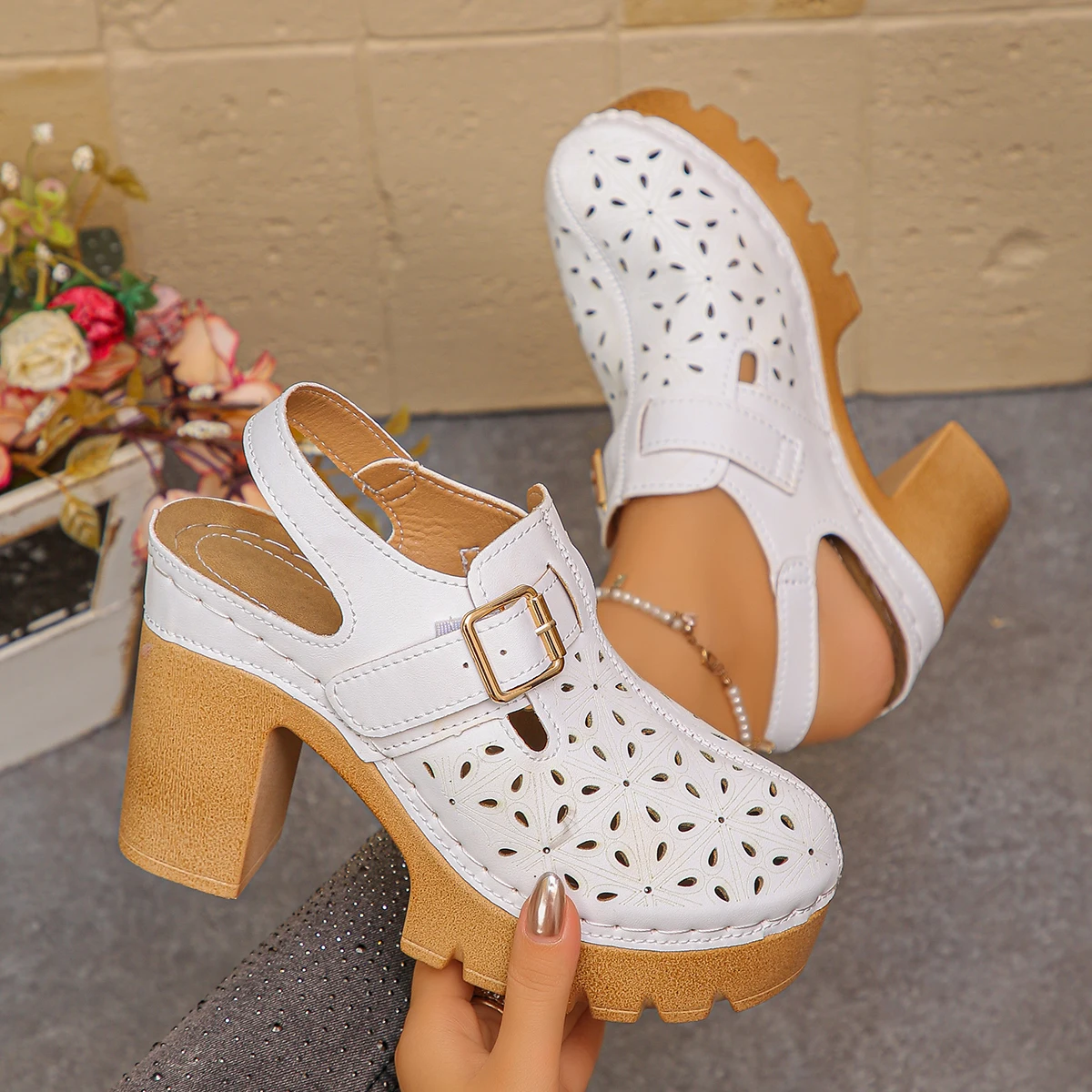 Large Size Women's Thick Heel  - Women'S Fashion Visor ulasan dan harga