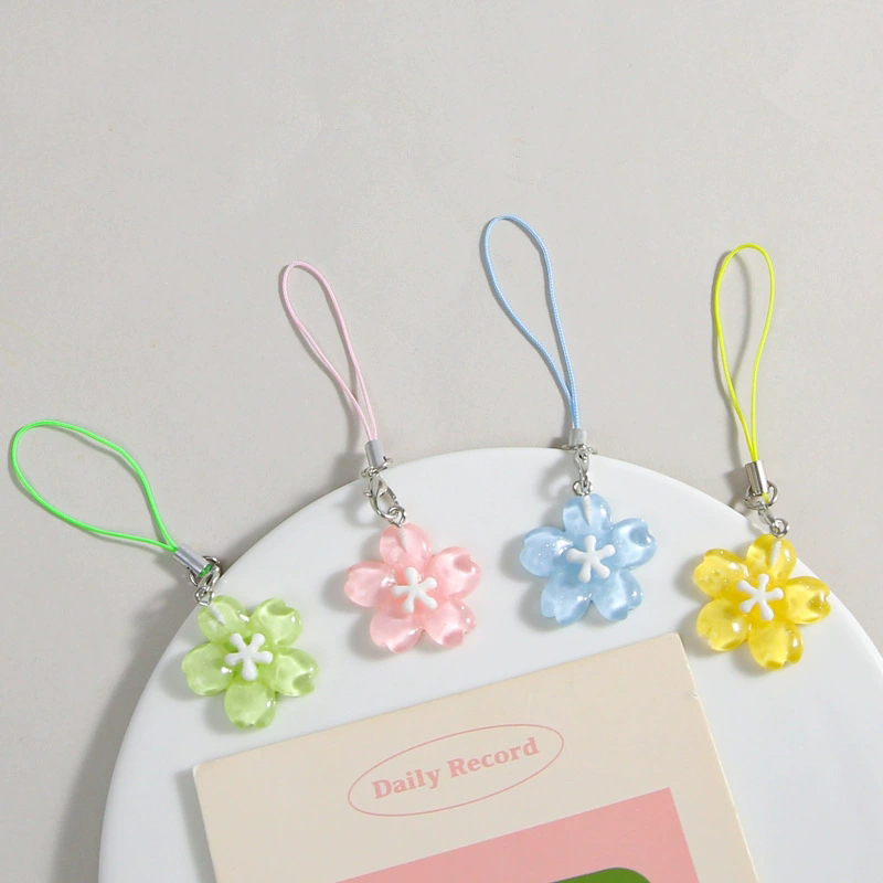Colorful Resin Flower Phone Ch - Women'S Fashion Korea ulasan dan harga