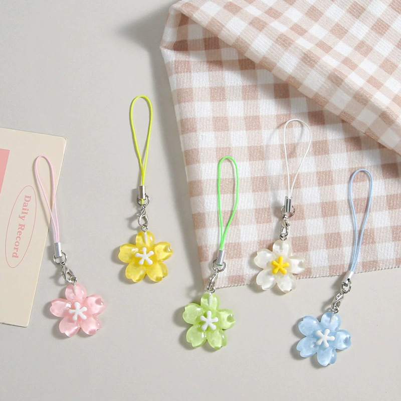 Colorful Resin Flower Phone Ch - Women'S Fashion Korea ulasan dan harga