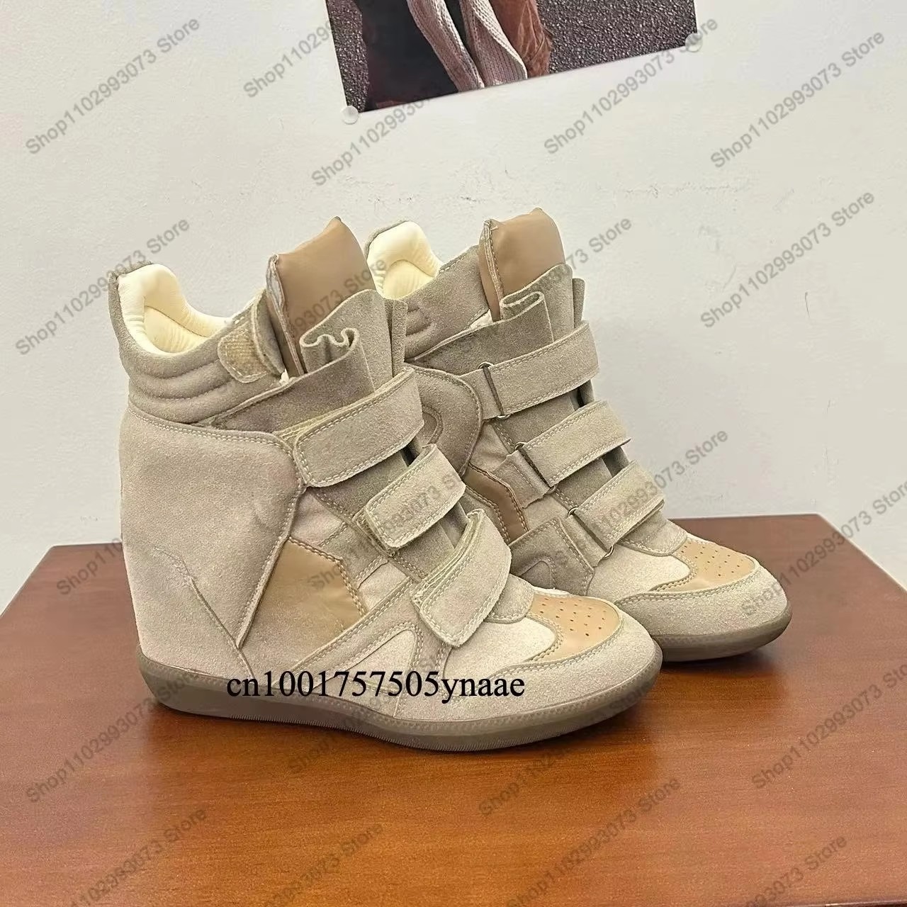 Women Hidden Wedge Heel High‑T - Women'S Fashion Leather Boots ulasan dan harga